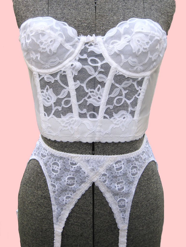 White Lace Garter Belt and Bustier 044 a photo on Flickriver