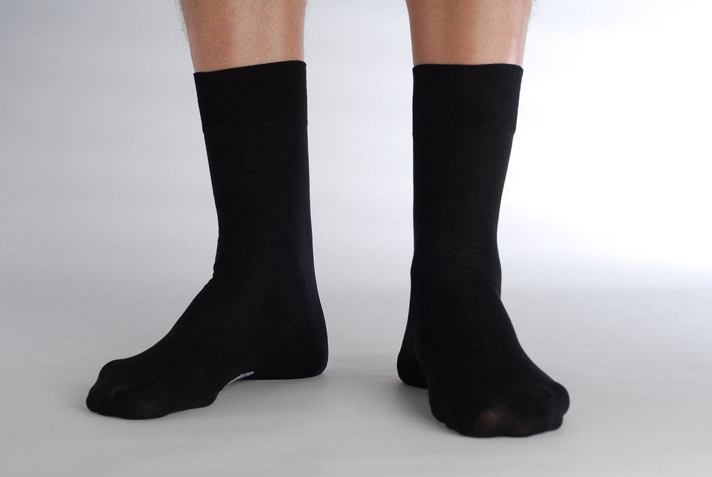 Mensluxuryblacksocks7 Man black socks www.itreallysock… Flickr