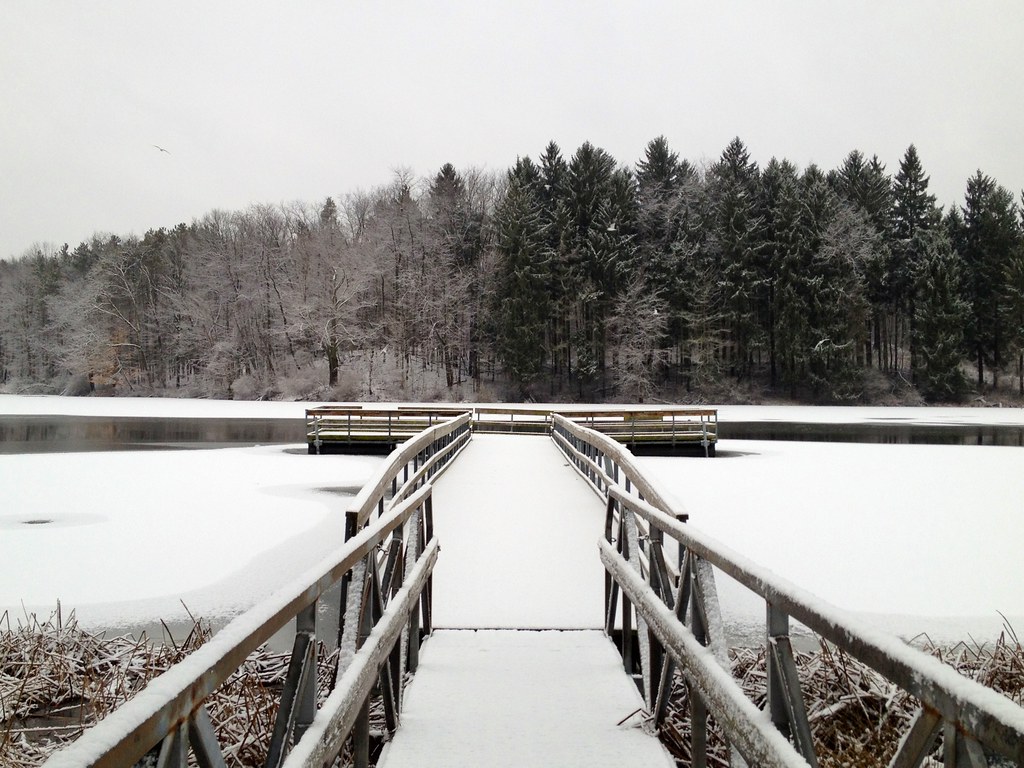 Mogadore Reservoir Dock overlooking the Mogadore Reservoir… Flickr
