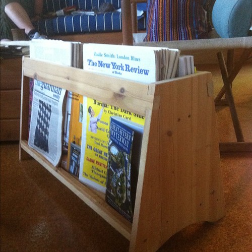 Custom magazine rack made by clever Dad reusing Ikea piece… Flickr