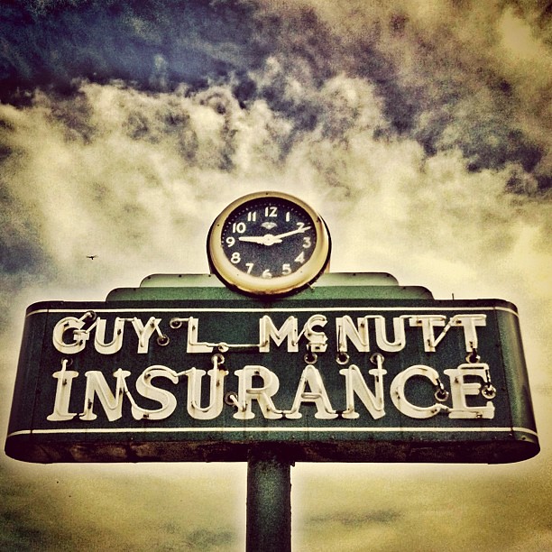 McNutt Insurance vintage neon sign in Rosenberg, Texas Flickr