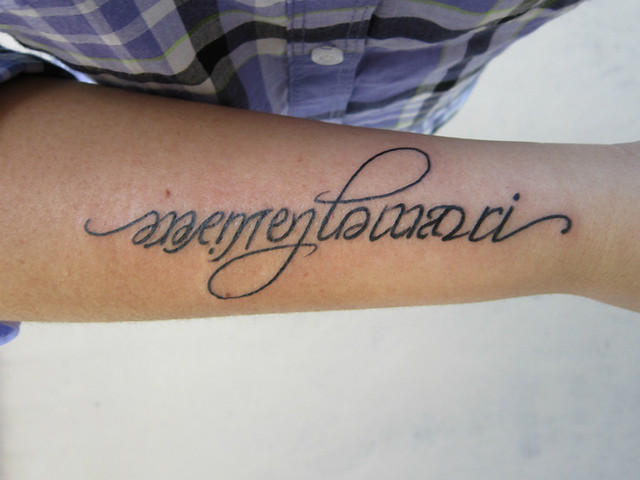 Ambigram Tattoo, Memento Mori Side | Design By Www.flickr.co… | Flickr 480_x_640_jpg