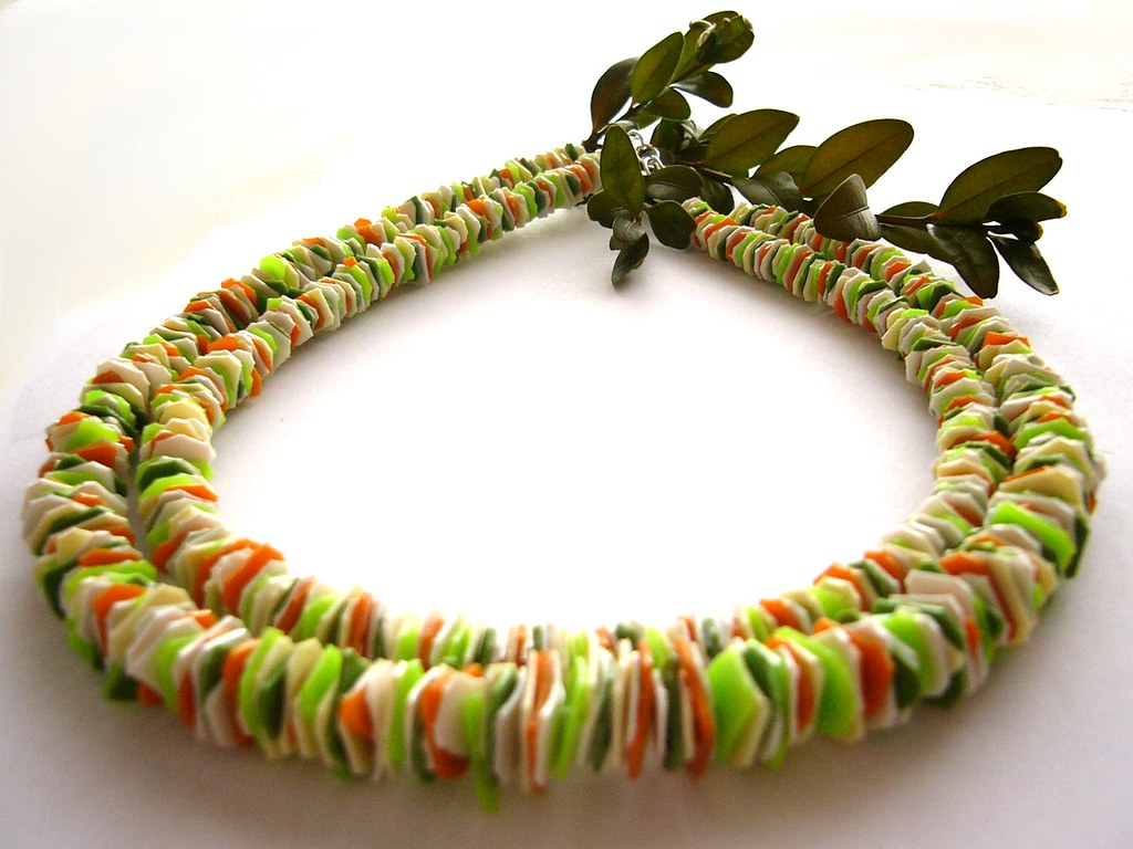 Vegetable salad necklace I've made this one of plastic bot… Flickr
