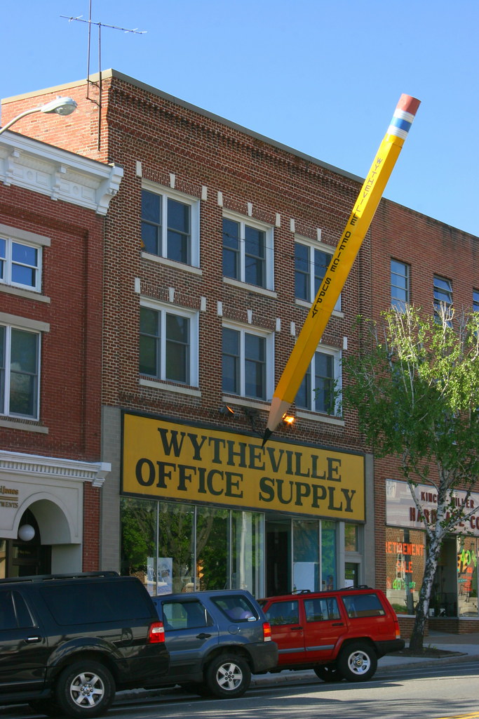 Wytheville Office Supply & The Big Pencil From their websi… Flickr