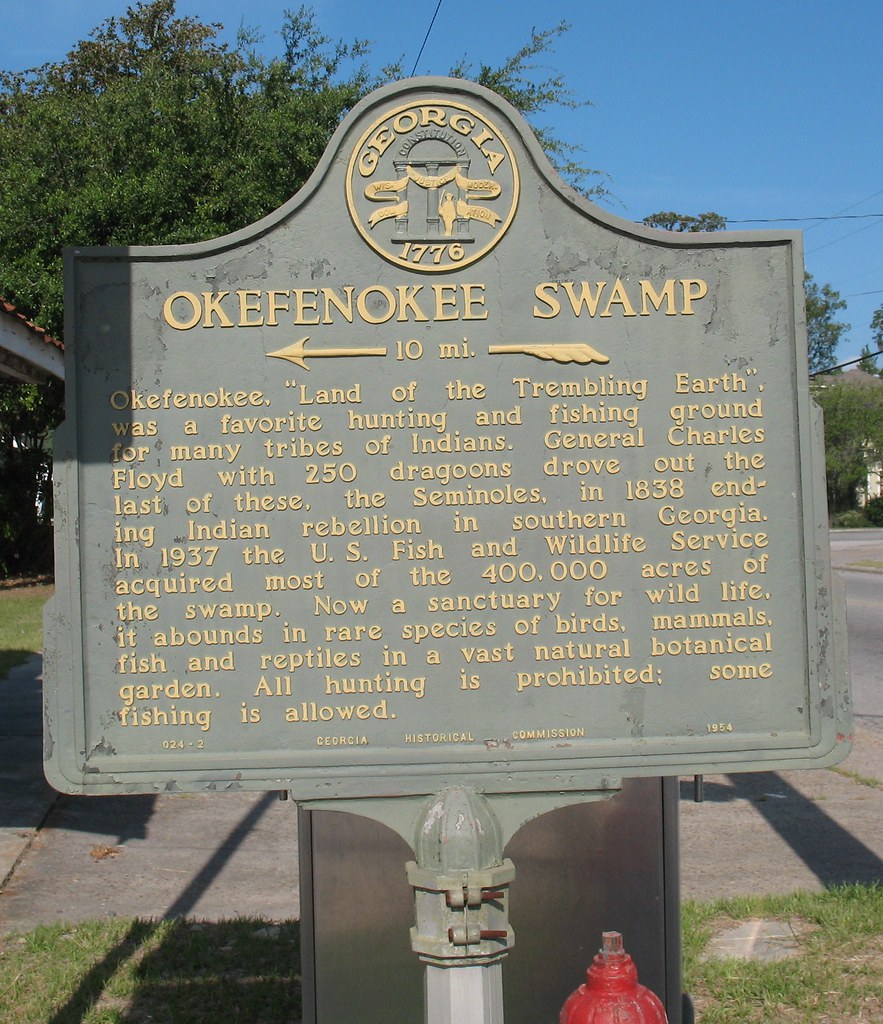 Okefenokee Swamp Marker (GHC 0242) Folkston GA Lance Taylor Flickr