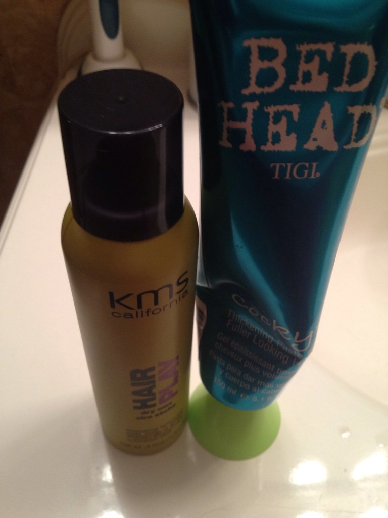 Hair products. KMS dry wax & Tigi thickening lotion. Oh, a… Flickr