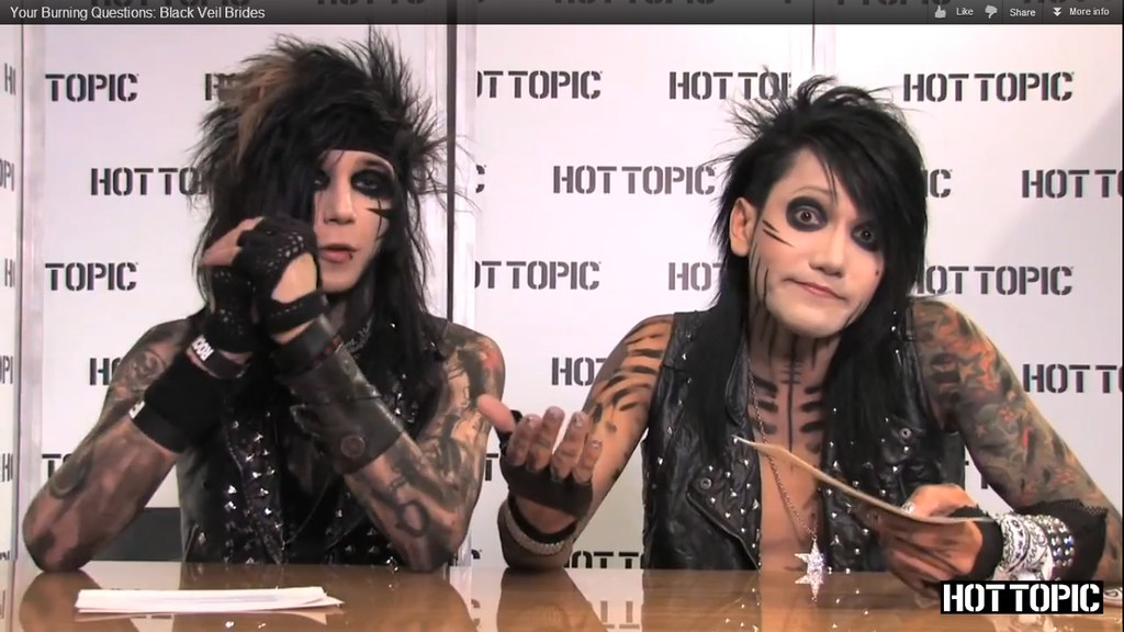 BLACK VEIL BRIDES “Hot Topic” interview screen capture (13… Flickr