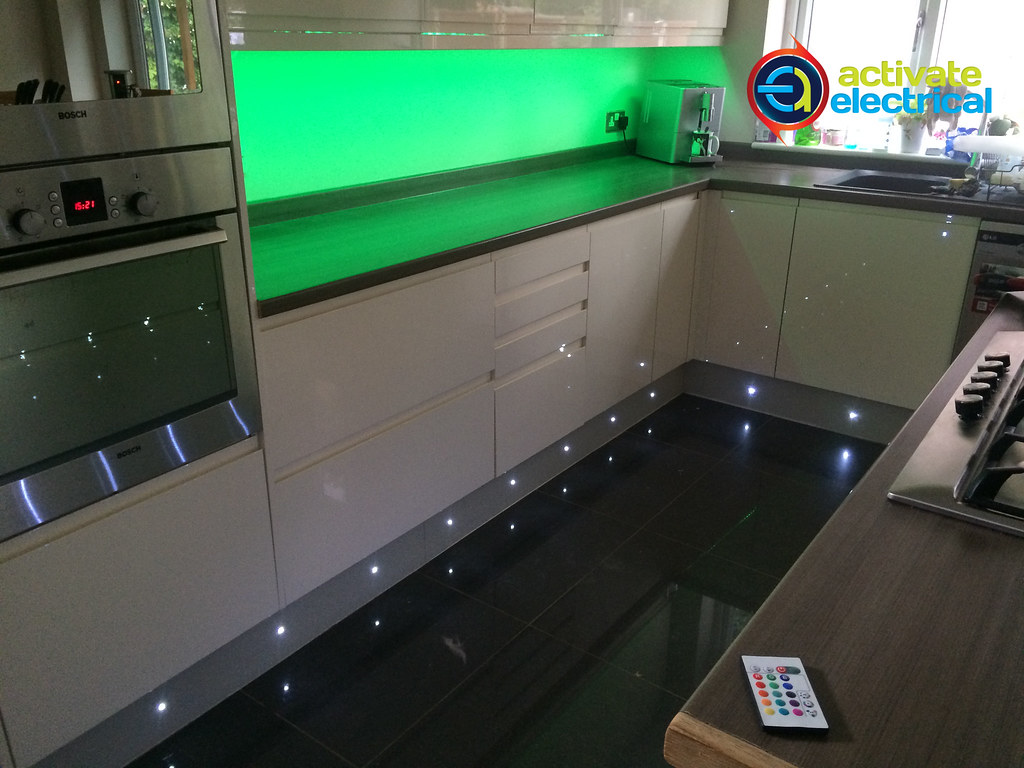 Kitchen LED Undercab & Floor Lighting Installation of Kitc… Flickr