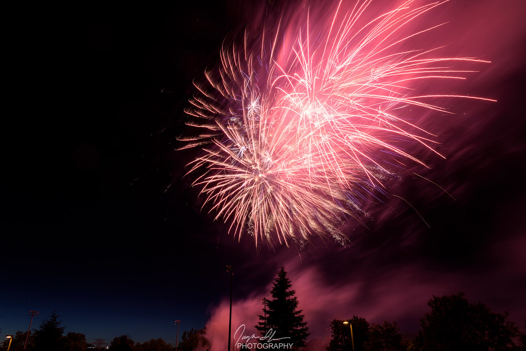 Canada Day Fireworks Fireworks at Stan Wadlow Park in East… Jasper