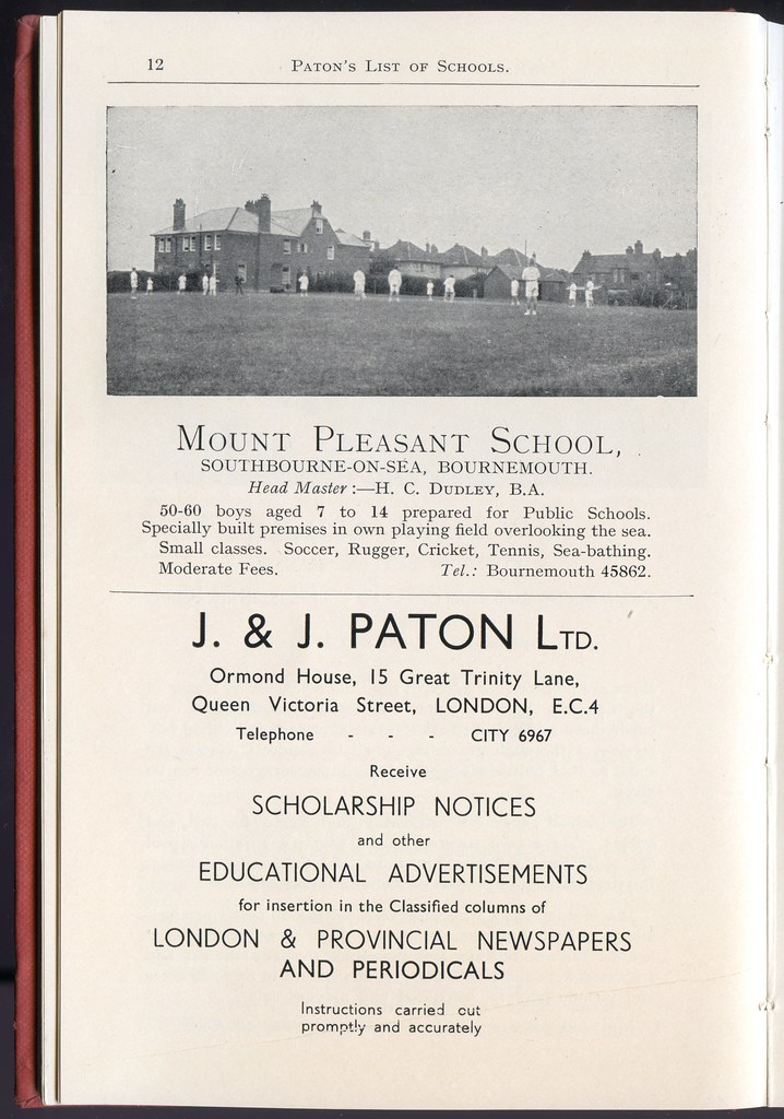 Mount Pleasant School, 12 Dalmeny Road, Southbourne, Bournemouth