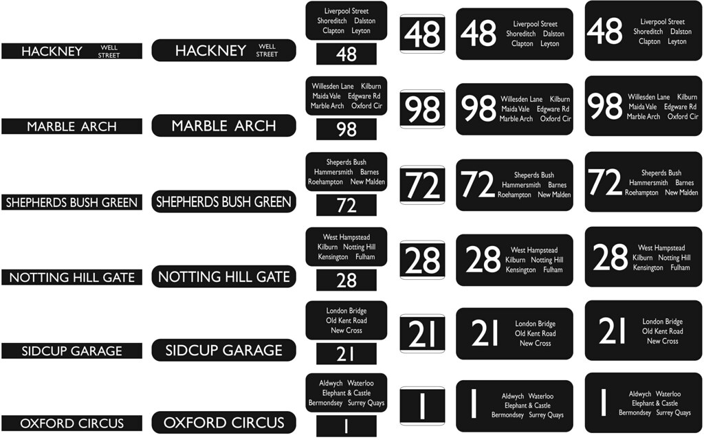 Replacement Decals Alternative route decals for the 124 R… Flickr