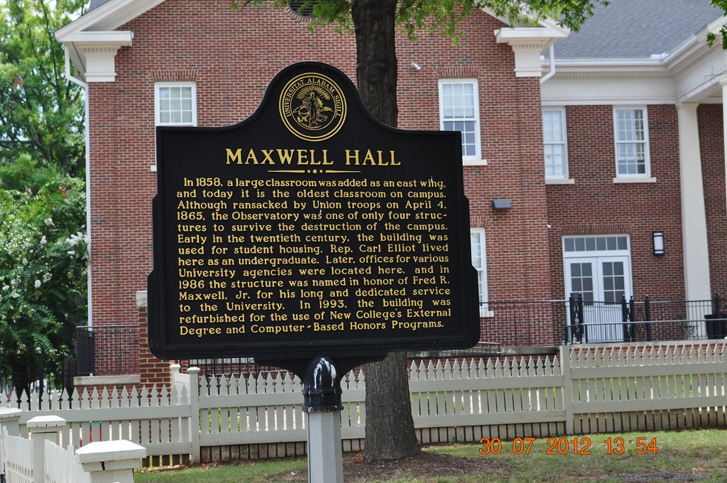 Maxwell Hall Marker Alabama of Tuscaloosa Campus July 30 2… King