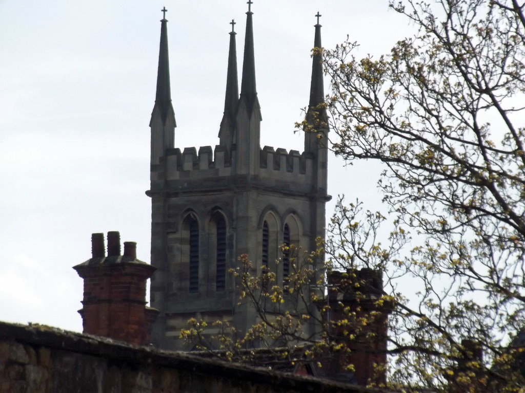 West Bar Street, Banbury view of the Church of St John the Evangelist