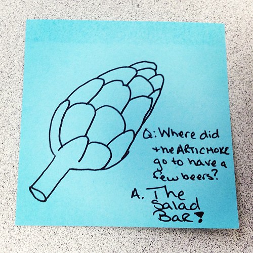 Artichoke jokes. (May 14, 2013 at 0110PM) From Instagram Molly