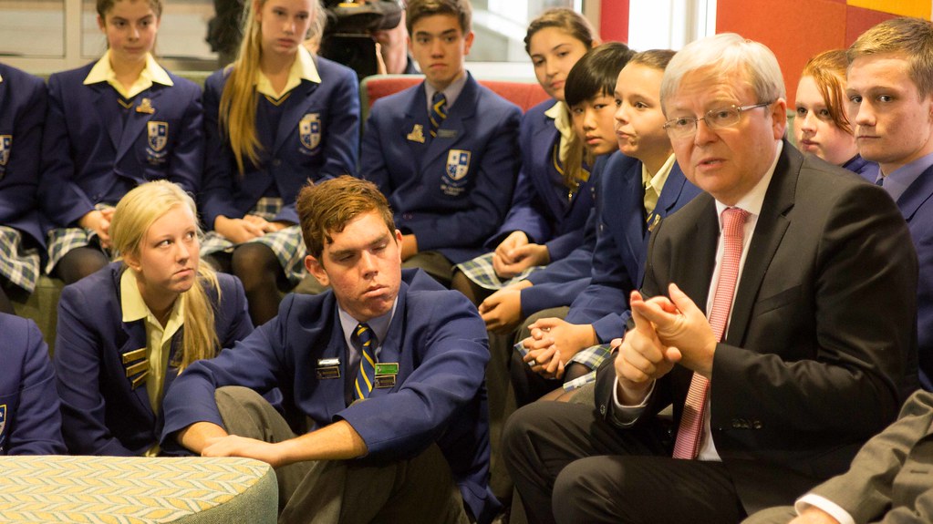 Visit to St Norbert's Catholic College KevinRuddPM Flickr