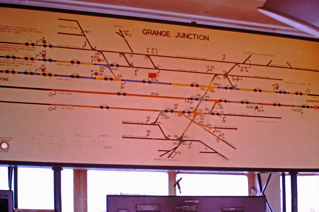 Grange Junction The signal box diagram at Grange Junction,… Flickr