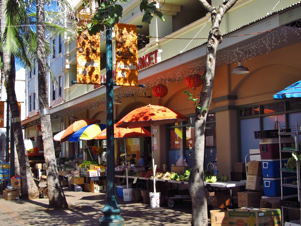 Honolulu, Hawaii Kekaulike Mall in Chinatown Jasperdo Flickr