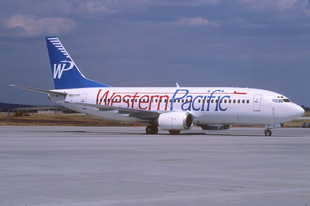 Western Pacific Airlines Boeing 737300; N960WP, June 1996… Flickr