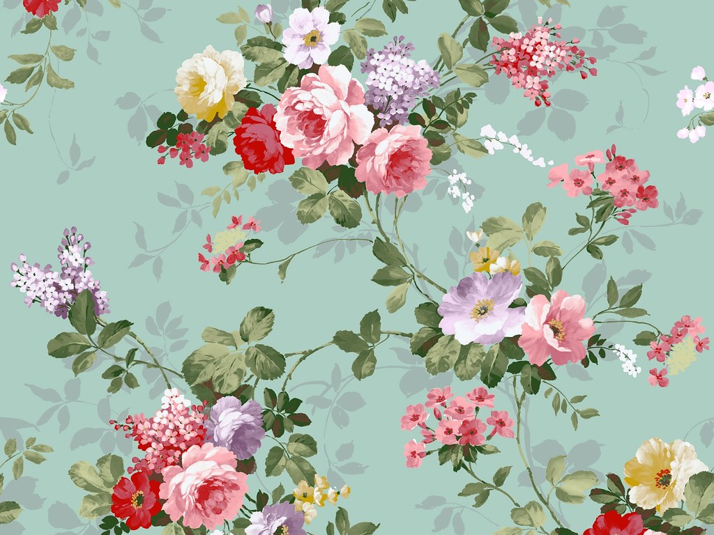Vintage Floral Iphone Wallpaper Free Desktop Vintage Flora… Flickr