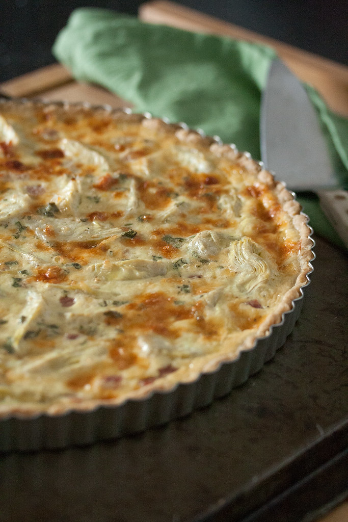 Ham and Artichoke Quiche Isabelle Boucher Flickr