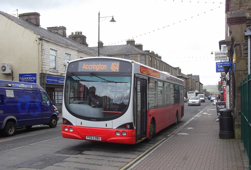 PO53 OBU Rossendalebus, 464 Bus, Manchester Road, Haslingden