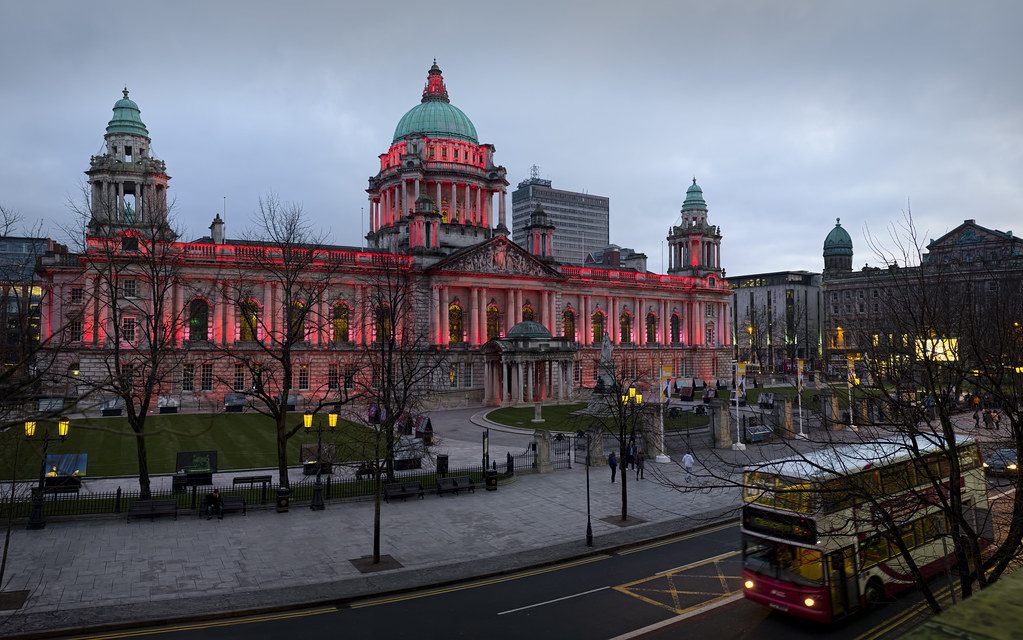 Belfast City Hall Valentines Day Lights Nice themed lighti… Flickr