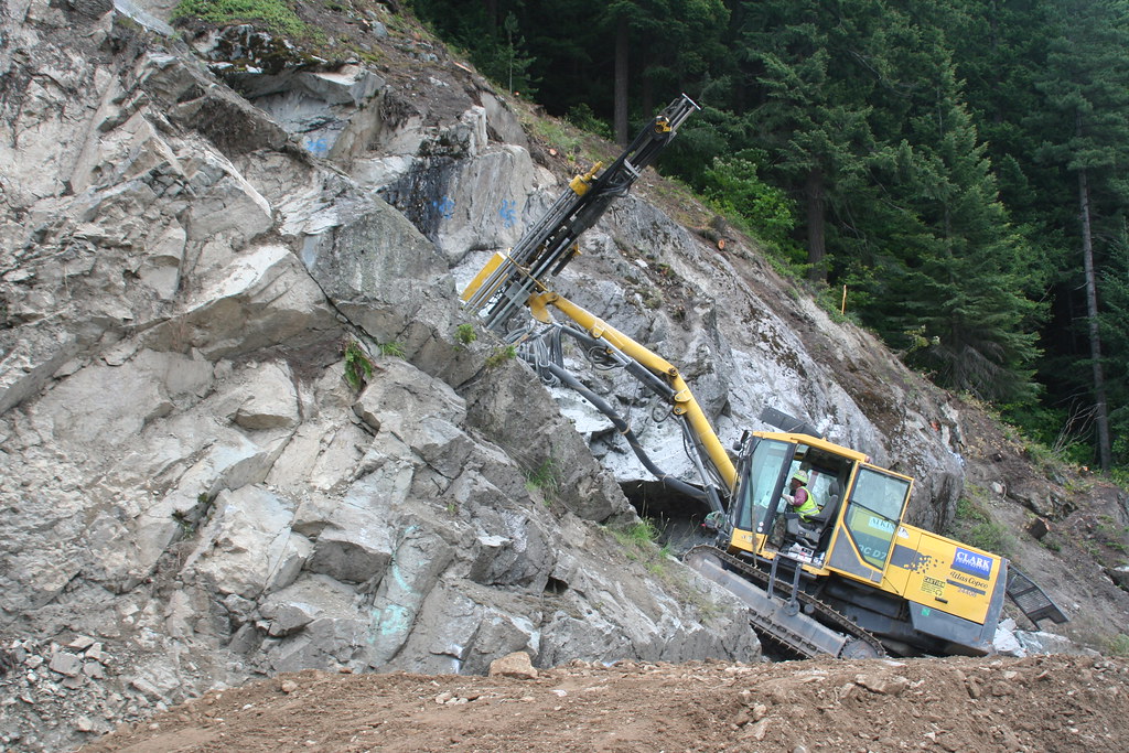 Construction Season 2013 Crews drill into the rock slopes … Flickr
