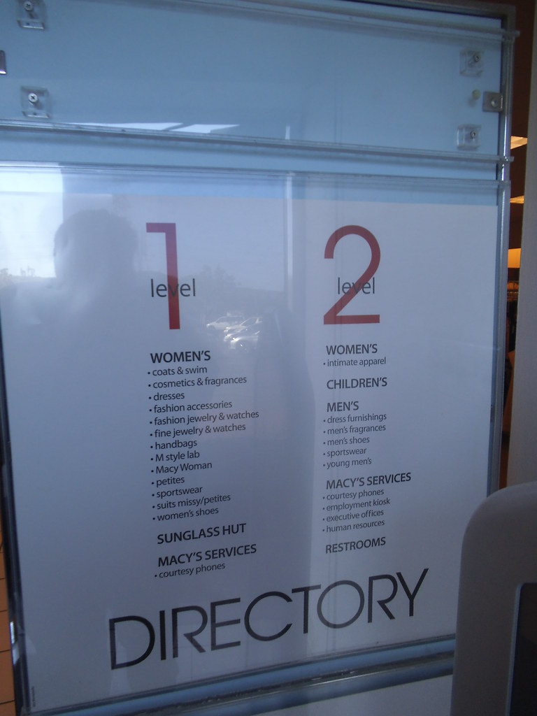 Macy's The Shops at Montebello Apparel Directory And now t… Flickr