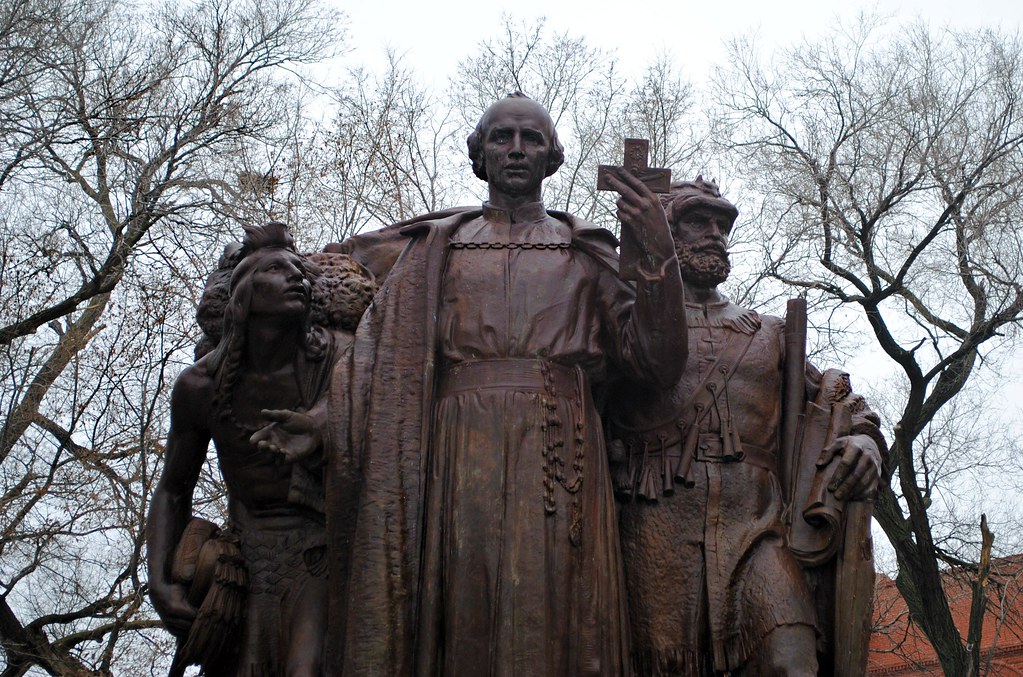 Father Jacques Marquette Statue S. Marshall Boulevard & 24… Flickr
