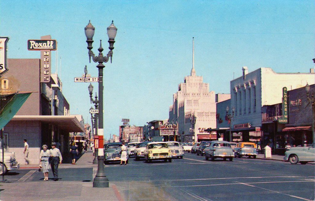 vintage redwood city california broadway avenue from el ca… Flickr