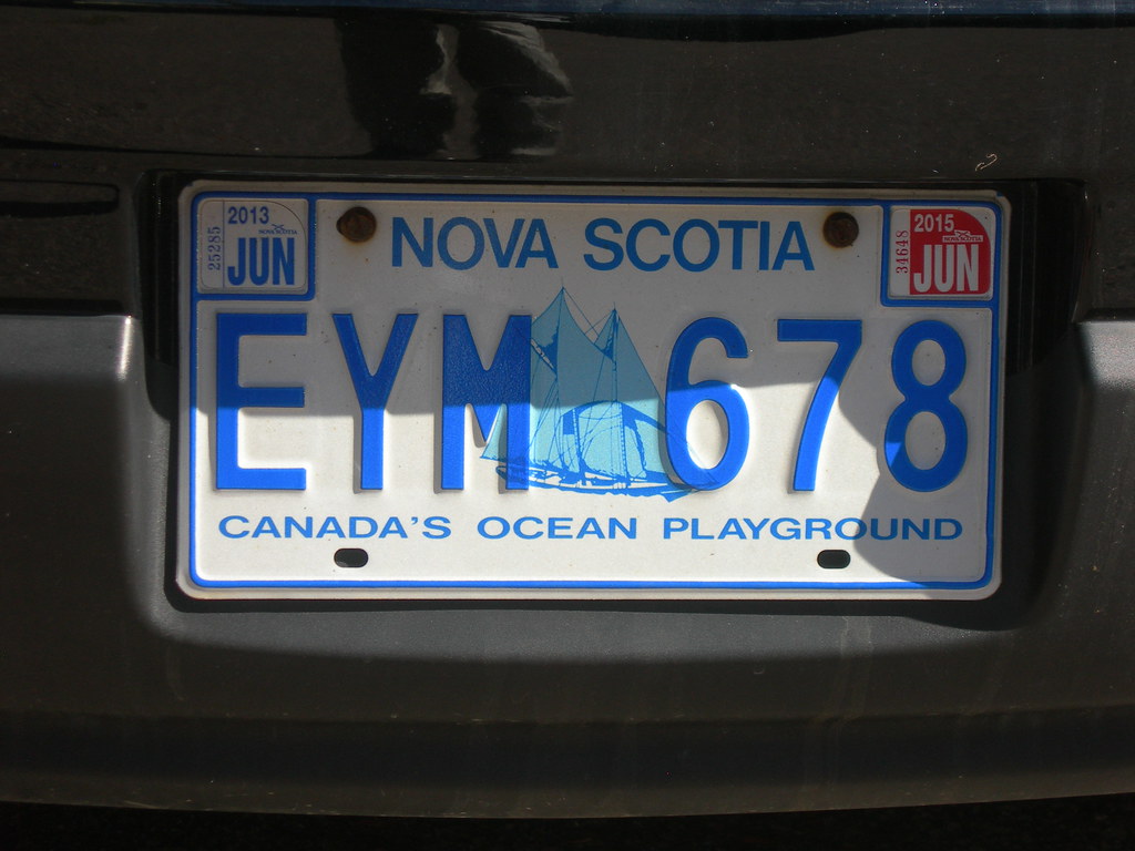 Nova Scotia License Plate East Greenwich, Rhode Island Flickr