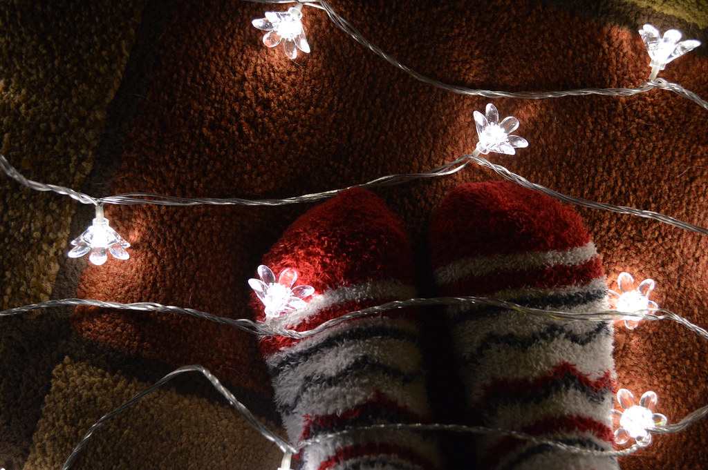 lights + fuzzy socks theveryfirstpaige Flickr