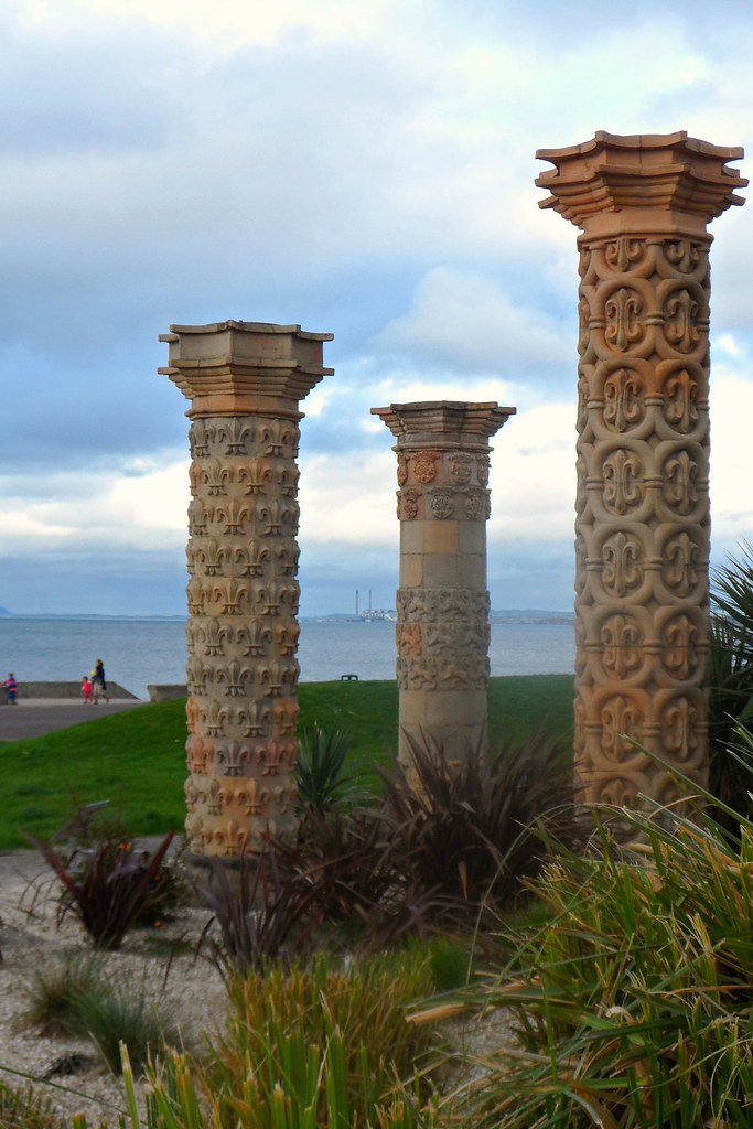 Pillars in Community Garden on Portobello Prom Edinburgh Flickr