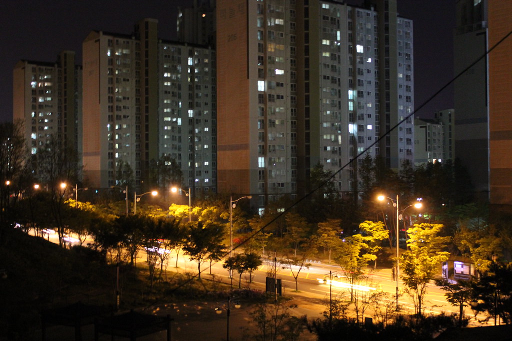 Nightview Daejeon apartment view Jamie Smith Flickr