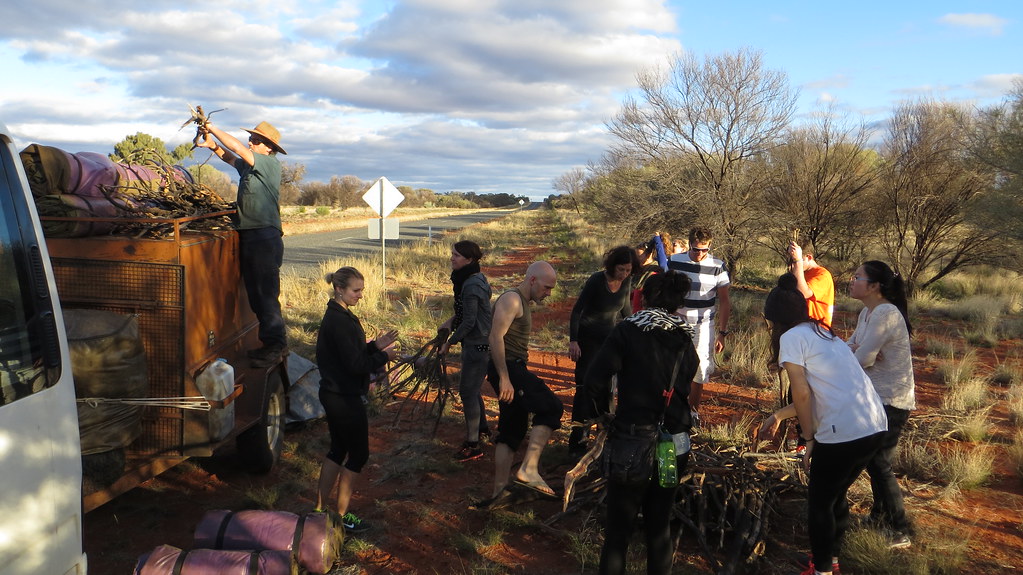 gathering firewood the Red Centre Tour Keith Dickinson Flickr