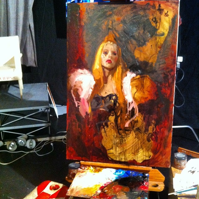 Michael Hussar painting John Bridges Flickr