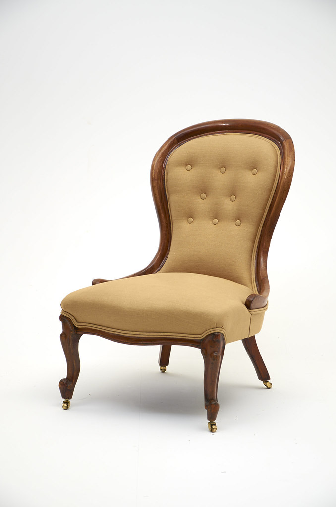 Antique Nursing Chair Completely resprung and reupholster… Flickr