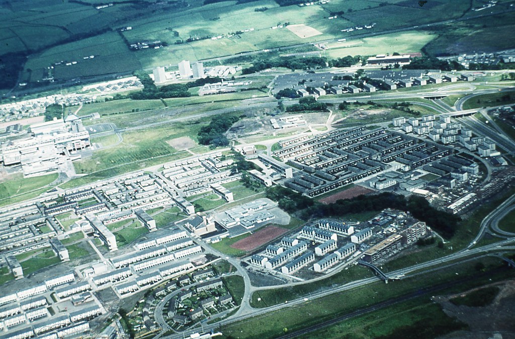 Aerial view of Cumbernauld, Scotland Aerial photo, date un… Flickr