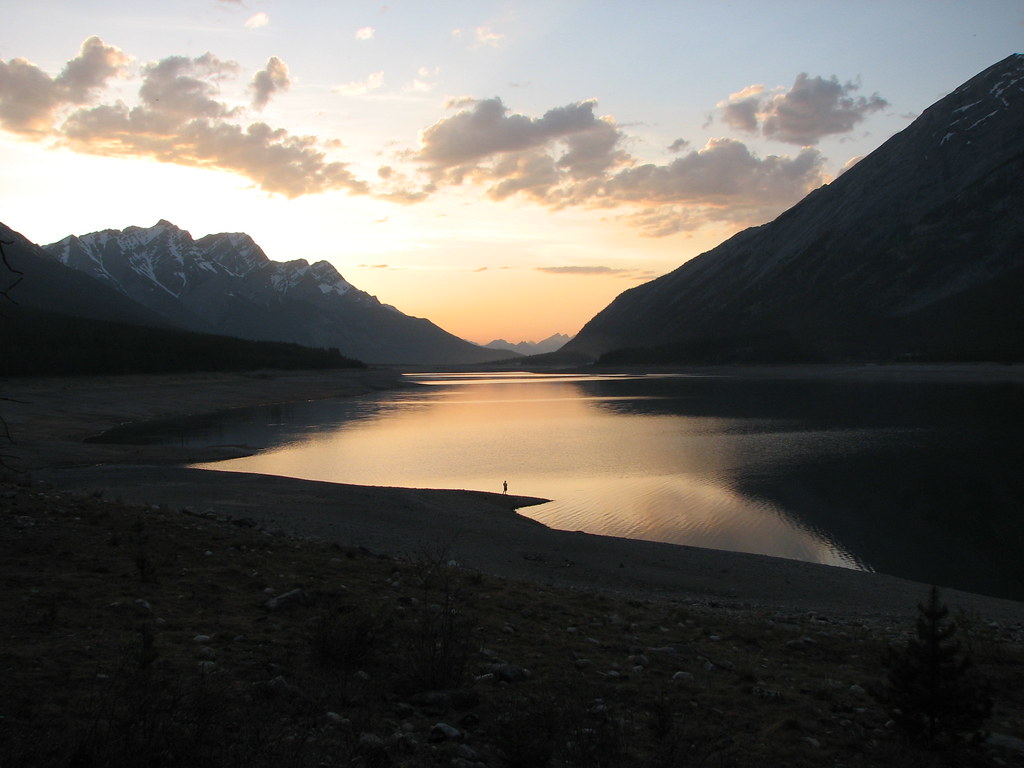 Spray Lake at Sunset amandyg Flickr