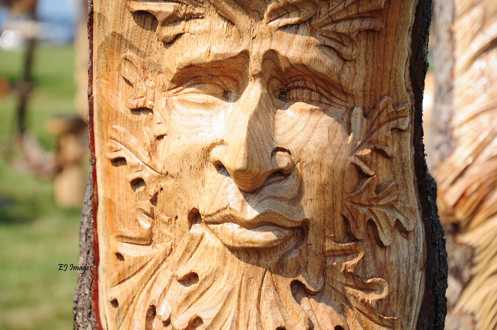 The Wooden Face An intricate carving at the fayre in Heven… Eric