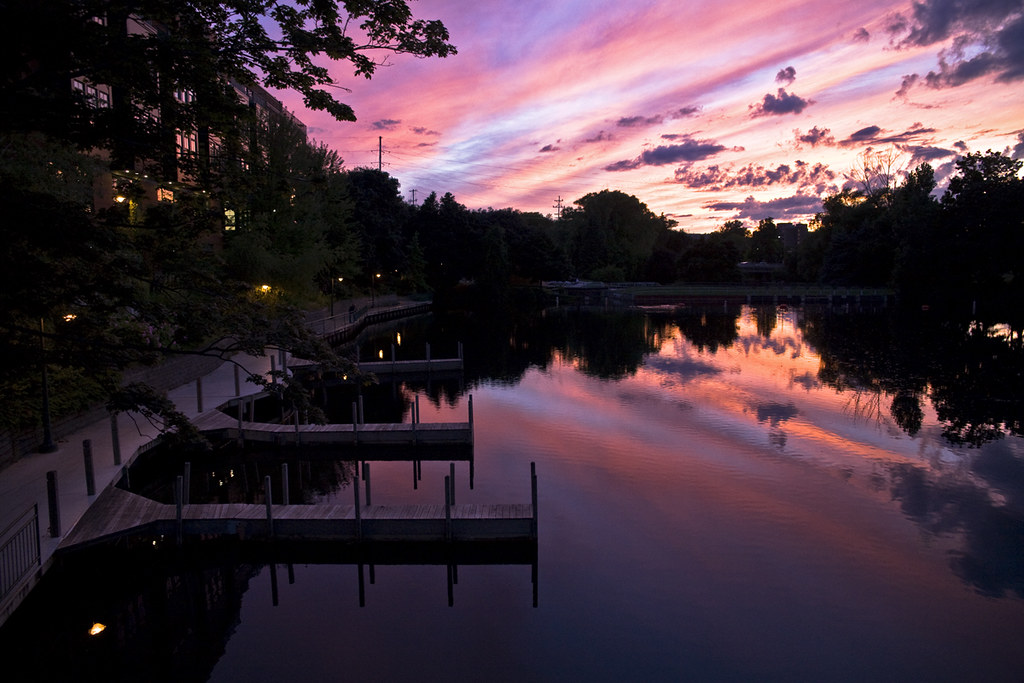 Firefly Resturant at dusk Firefly at dusk Traverse City Film