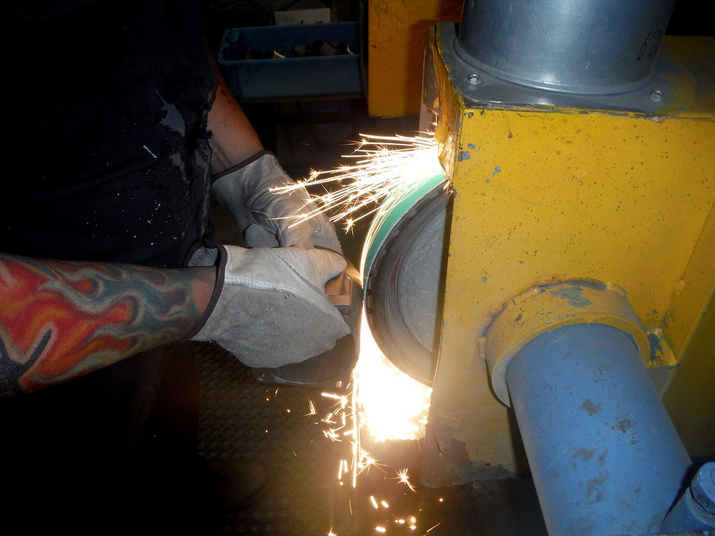 Belt Grinding Titanium Titanium Castings Kirt Edblom Flickr