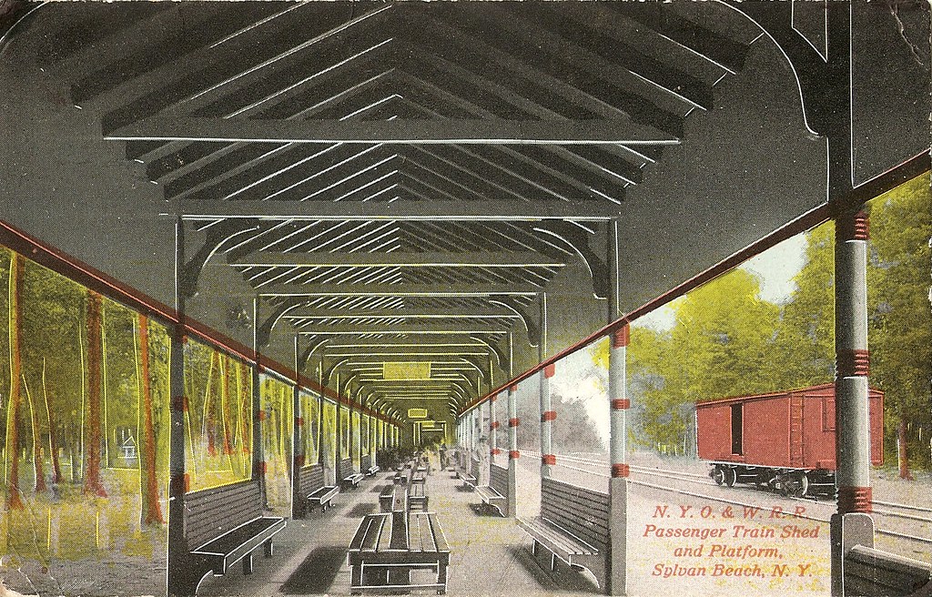 O & W Station, Sylvan Beach, NY View of waiting shed that … Flickr