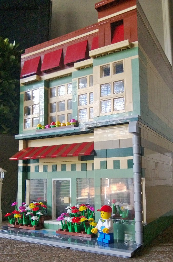 Flower Shop Front Elevation Facade LEGO Flower Shop Cust… Flickr