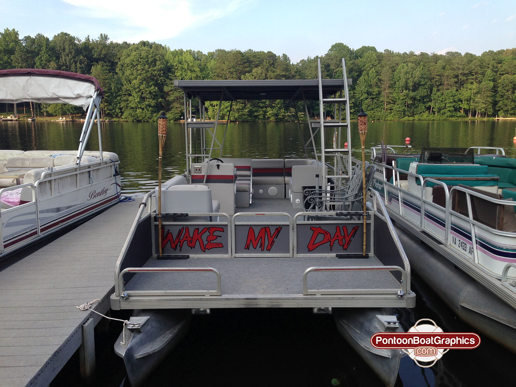 wakemydaypontoonboatgraphicsboatnamedecals Flickr