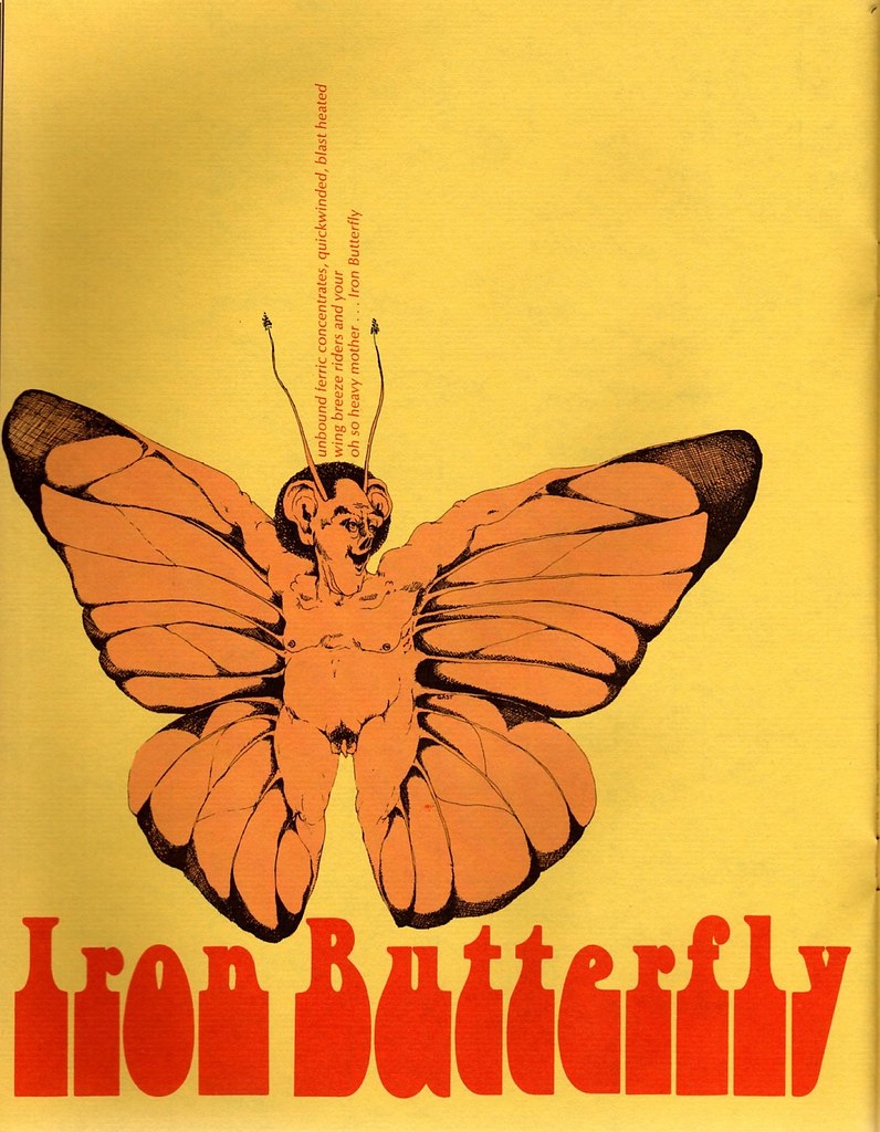 Woodstock Iron Butterfly page from an original souvenir pr… Flickr