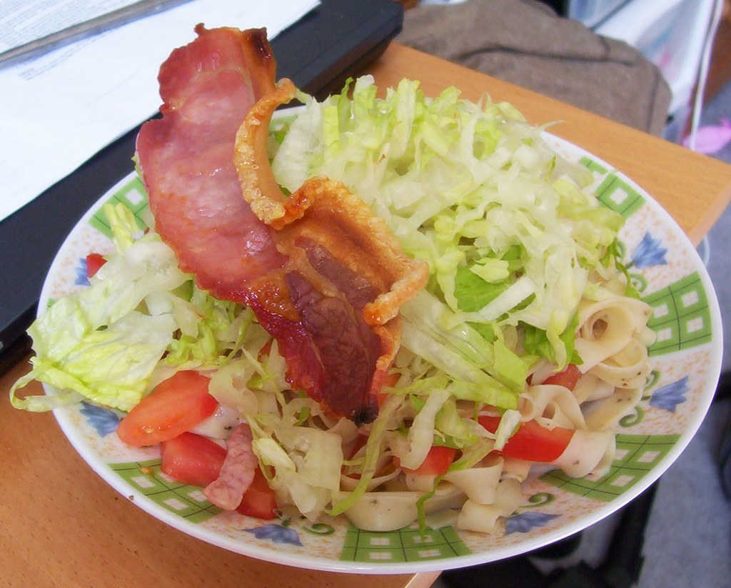 Pasta BLT Bacon, lettuce and tomato pasta David Loong Flickr