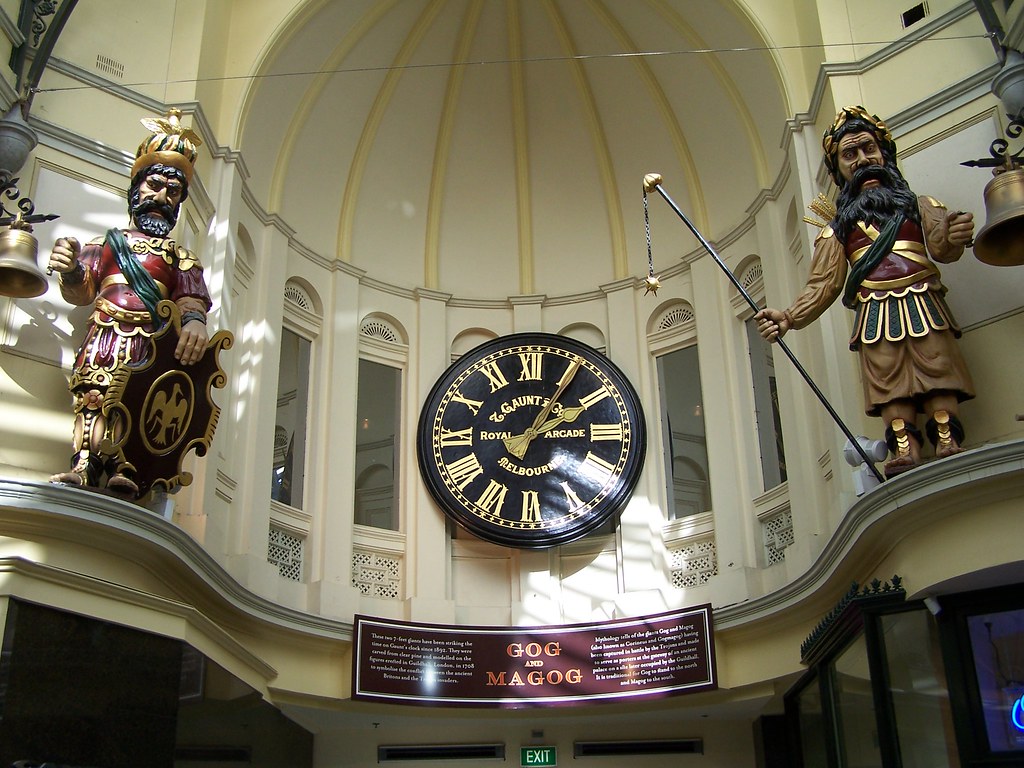 Gog and Magog, Melbourne Guardians of the clock Flickr