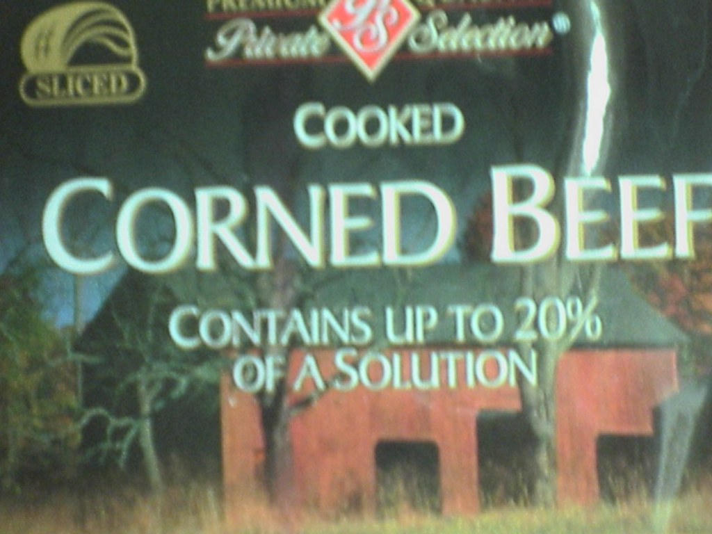 ...but, what solution? This Corned Beef package at Kroger'… Flickr