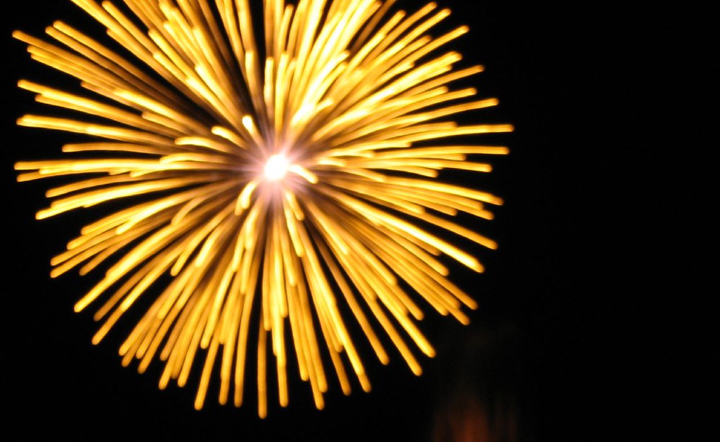 BOOM! Fireworks celebrating Croswell, MI "Swinging Bridge … Flickr
